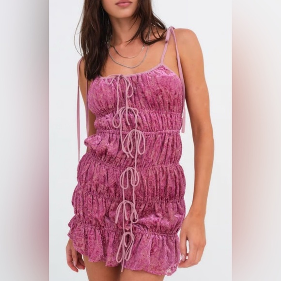 NWT For Love and Lemons Felicity Mini Dress Small - Picture 1 of 4
